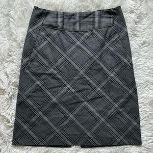 Fashion Bug Gray Plaid A-line Skirt Size 12